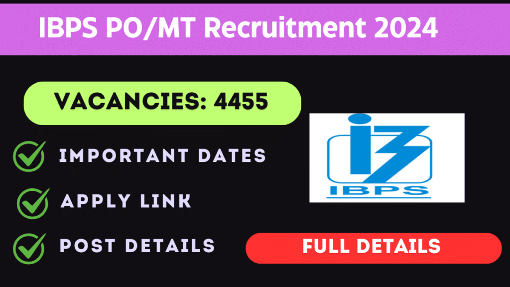 IBPS PO/MT Recruitment 2024